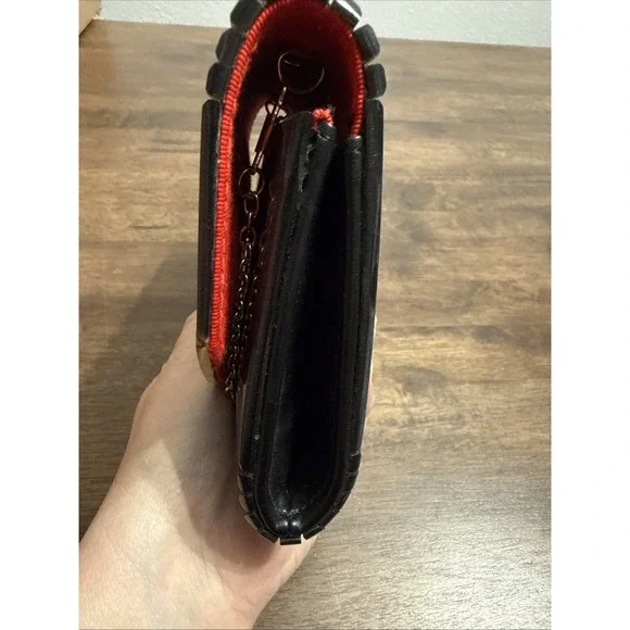 KURT GEIGER LONDON EVIL EYE PARTY ENVELOPE CLUTCH ACRYLIC METALLIC - Picture 11 of 12